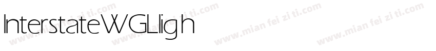 InterstateWGL light字体转换